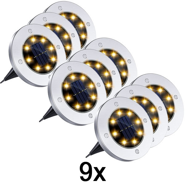 3x Solarne podne svjetiljke za vanjsku upotrebu (3 kom) | LUMIGARD