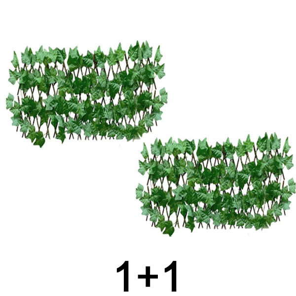 1x Proširiva panelna ograda s bršljanom – 30×180 cm, UV-otporna, bez alata | GREENFENCE 1+1 GRATIS