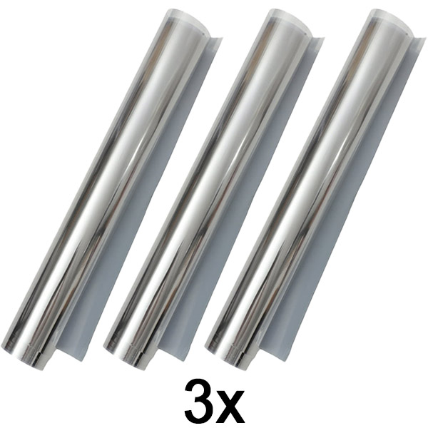 3x Samoljepljiva folija za ogledalo (45 x 200 cm) | FOILBLISS