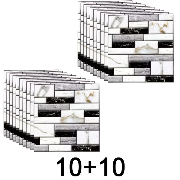 1x Mramorne samoljepljive tapete (20 kom/1,8 m2 površine) | MARBLEBLOCKS 10+10 GRATIS